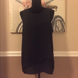Black Dressy Sleeveless Blouse
